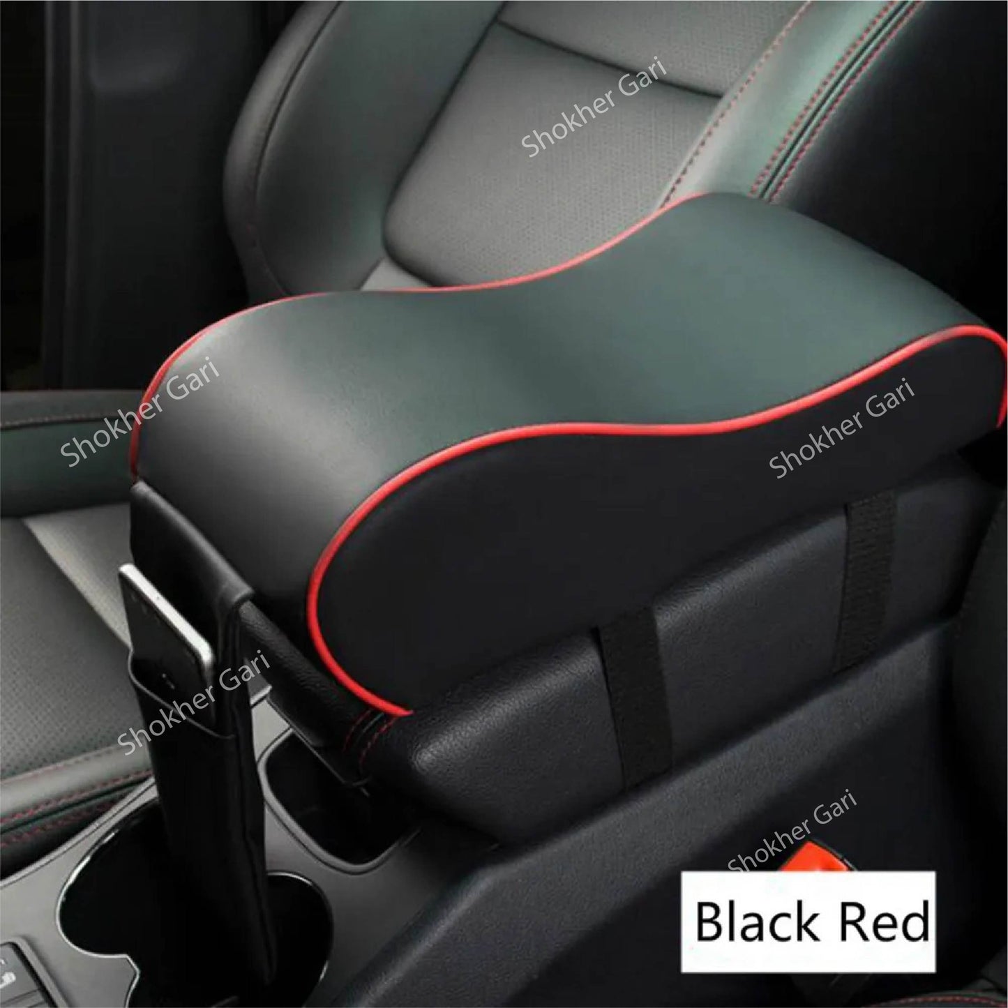 Armrest pillow for car comfort - Compact Armrest Storage Organizer image 2