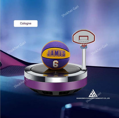 Multi Color Basketbal Solar Car Air fresher - Cologne image