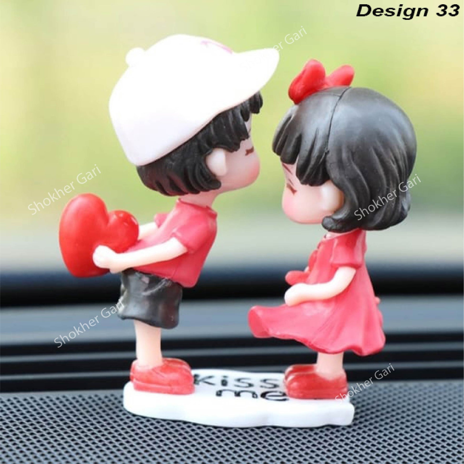 Car Dashboard Showpiece Cute Cartoon Couple Action Doll Balloon - 33 image