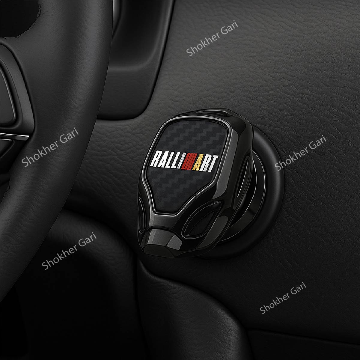 Car Engine Start Stop Switch Button Cover 1 Piece - Ralliiart image
