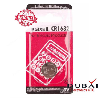 Car Remote Battery Maxell  3V Lithium - CR1632 image