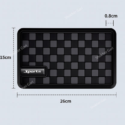 1pcs Diamond Check Pattern Anti slip mat - Ash image