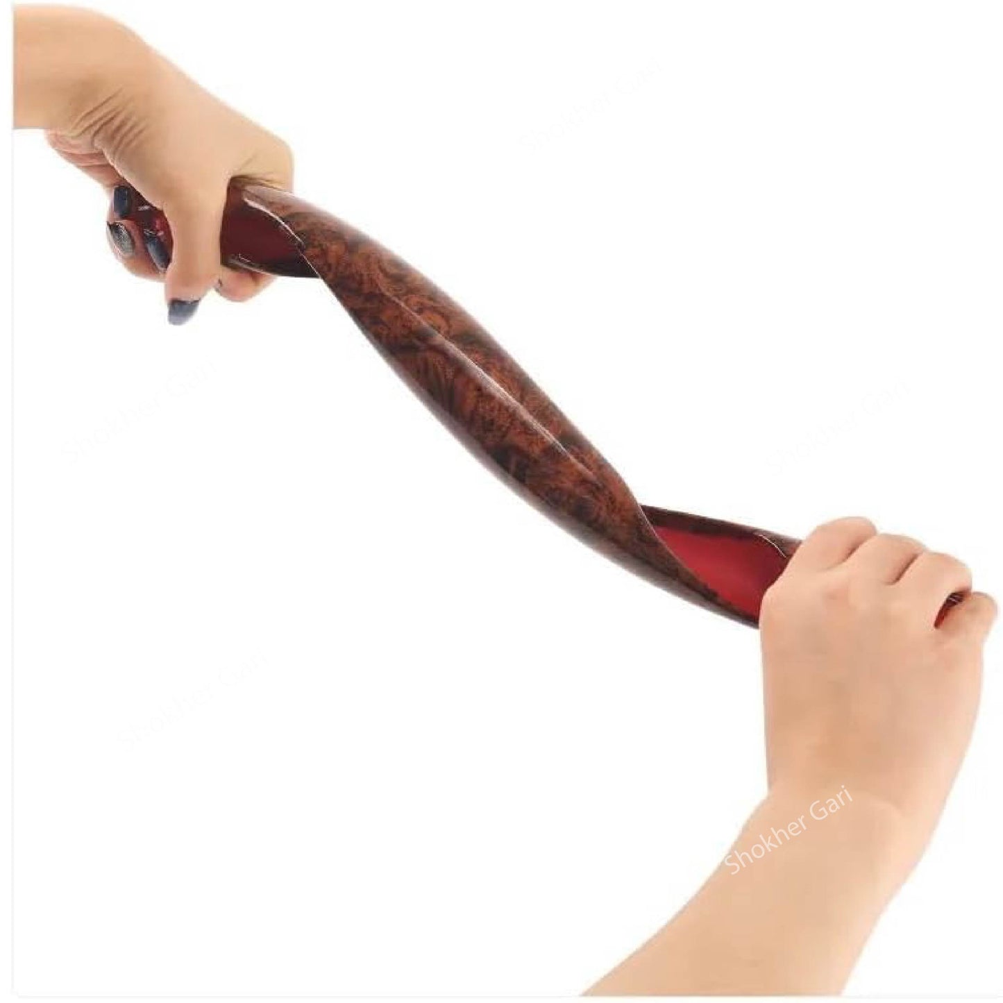 Half Universal Car Wood Steering Wheel Cover image 1