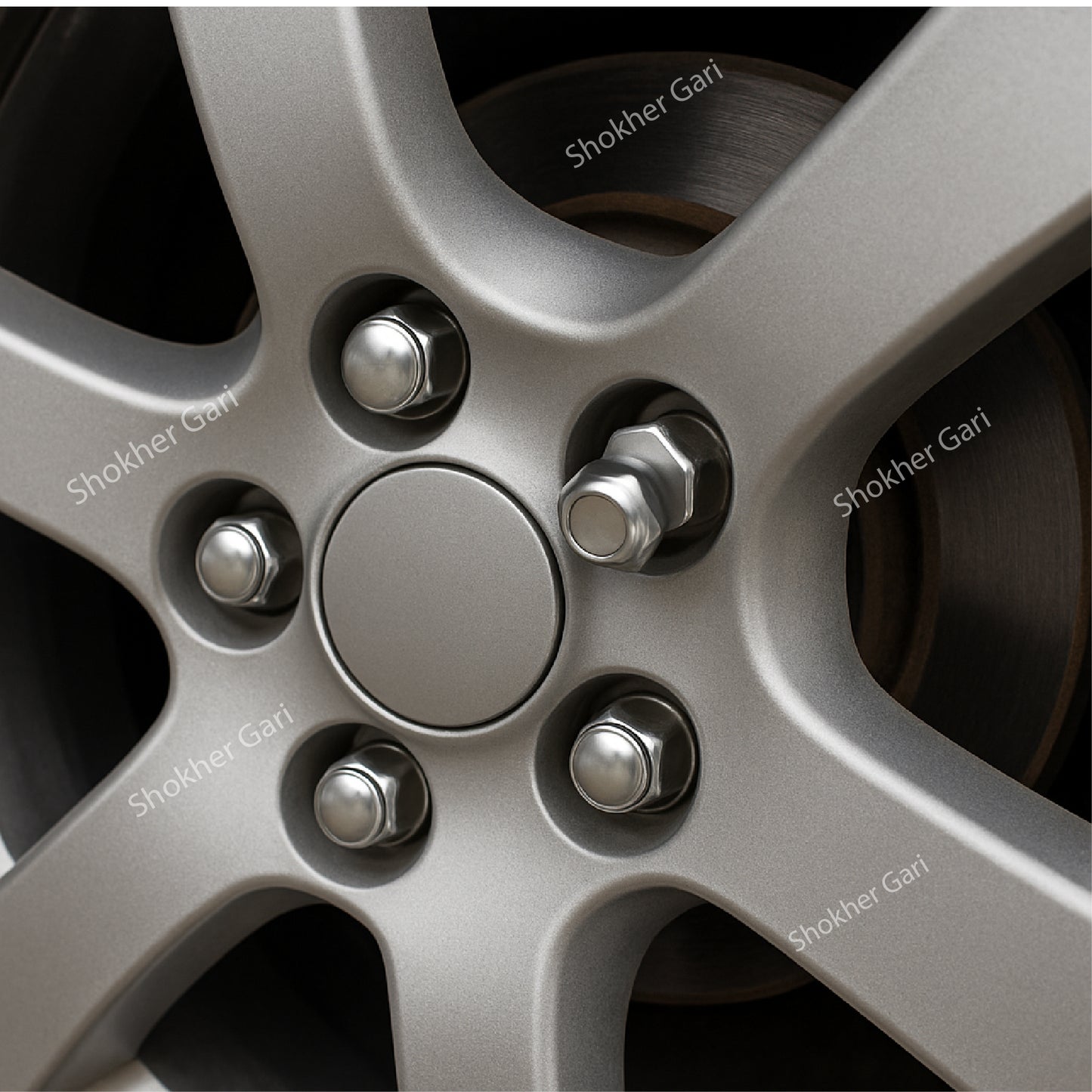 Universal Size Wheel Nuts Bolts Chrome Steel M12x1.5     5 pcs image 0