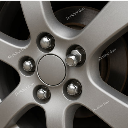 Universal Size Wheel Nuts Bolts Chrome Steel M12x1.5     5 pcs image 0