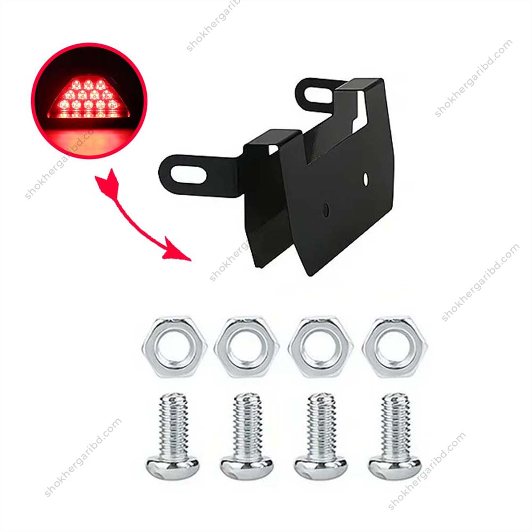 Triangular LED Brake Flashing Warning Light image 3