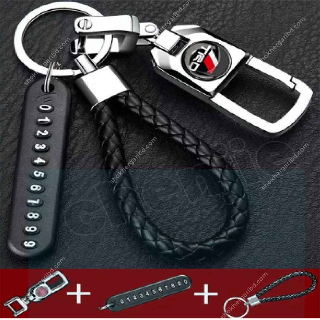 1pcs Mobile Number with KeyRing Toyota &amp; TRD image 1