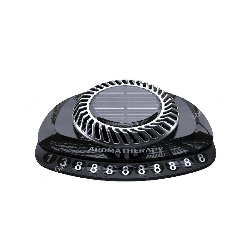 Car Solar Air Freshner With Parking Number image 4