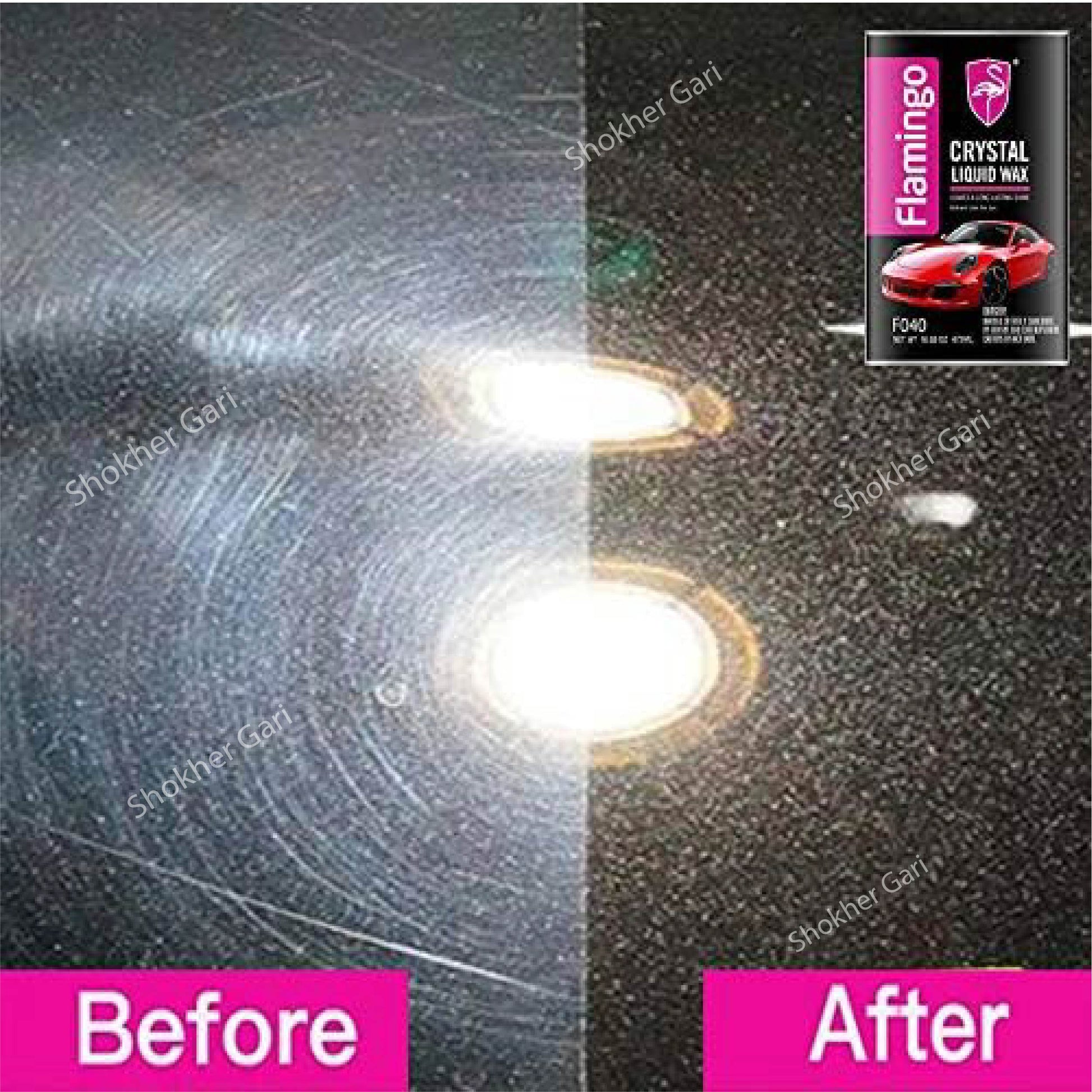 Flamingo Crystal Liquid Wax 473ml
