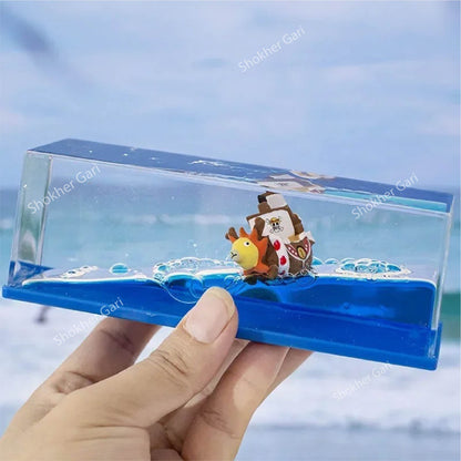 The Thousand Sunny Fluid Drift Unsinkable Ship Dashboard Showpiece image 1