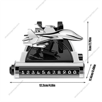 4 in 1 Airplane Shape, Car Air Freshener,  Phone Holder , Parking License Plate Safety image 6