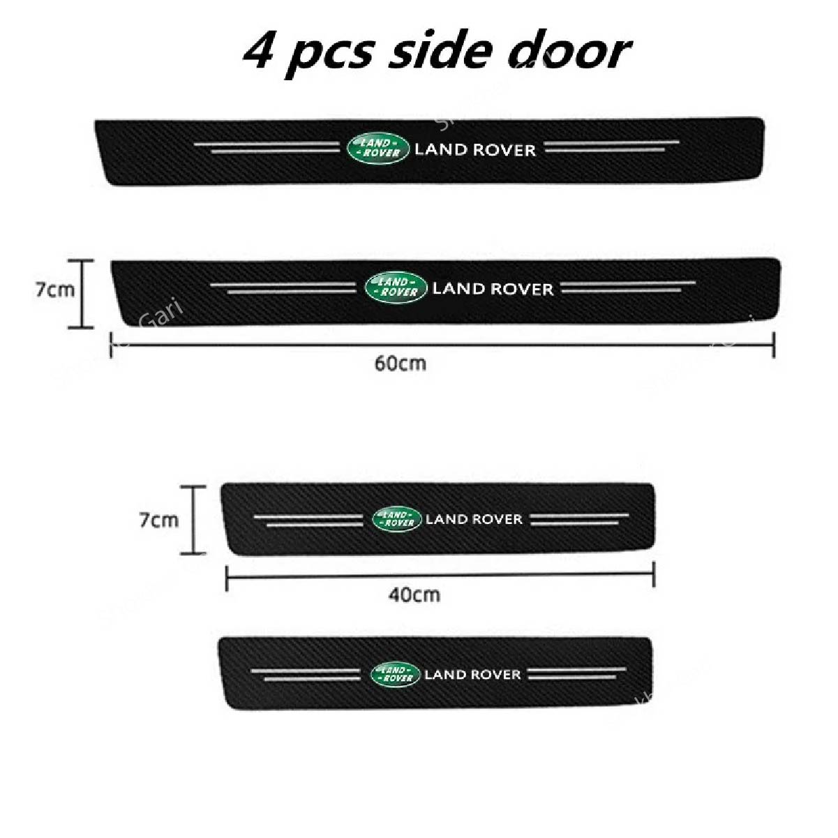 Carbon Fiber Car Door Sill Sticker Protector 4pcs Set image 18