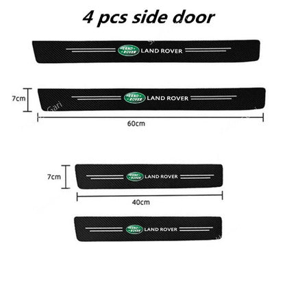 Carbon Fiber Car Door Sill Sticker Protector 4pcs Set image 18