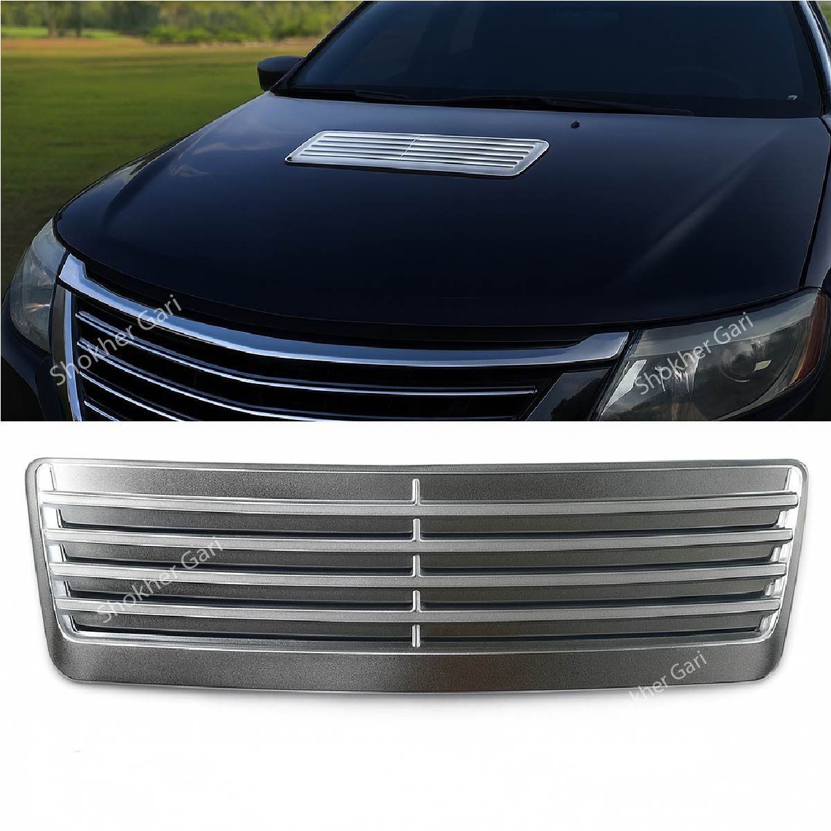 Car Engine Hood Louver Air Intake Outlet Cover image 3