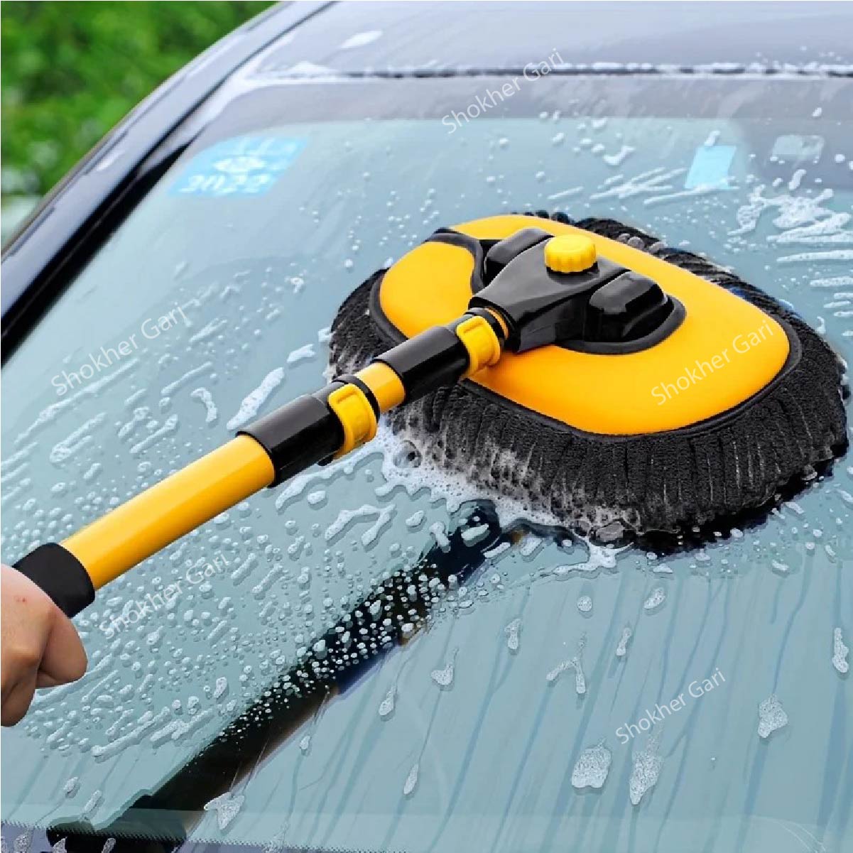 Car Cleaning &amp; Wash Brush with Long Handle image 0