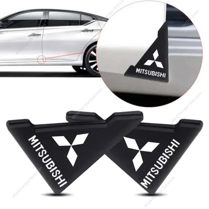 Car Door Corner Protector Black  2pcs - Mitsubishi image