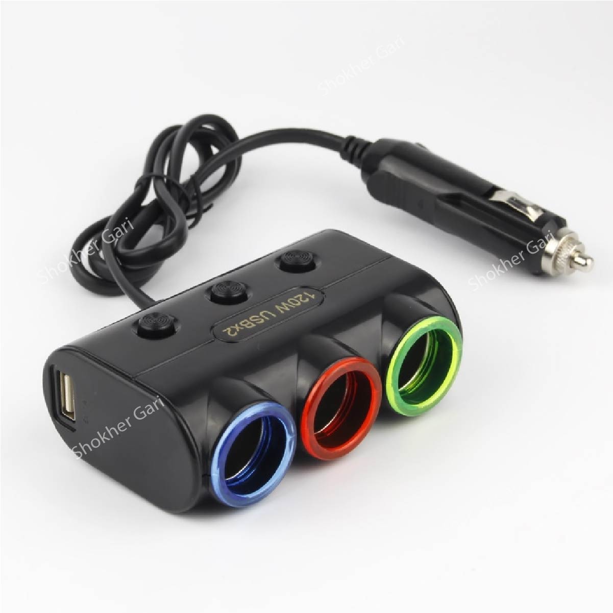 Car Ports Socket Dual USB Power Charger Adapter Output 3A image 3
