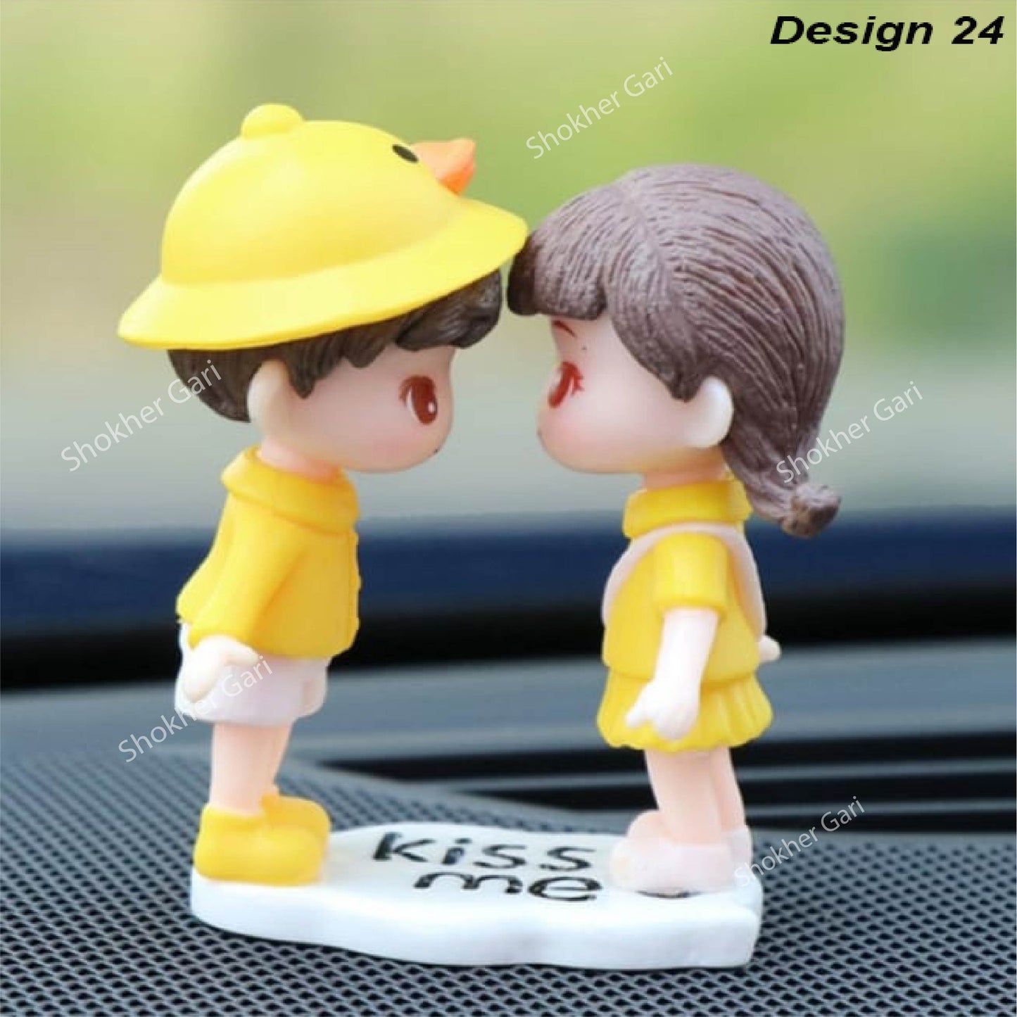 Car Dashboard Showpiece Cute Cartoon Couple Action Doll Balloon - 24 image