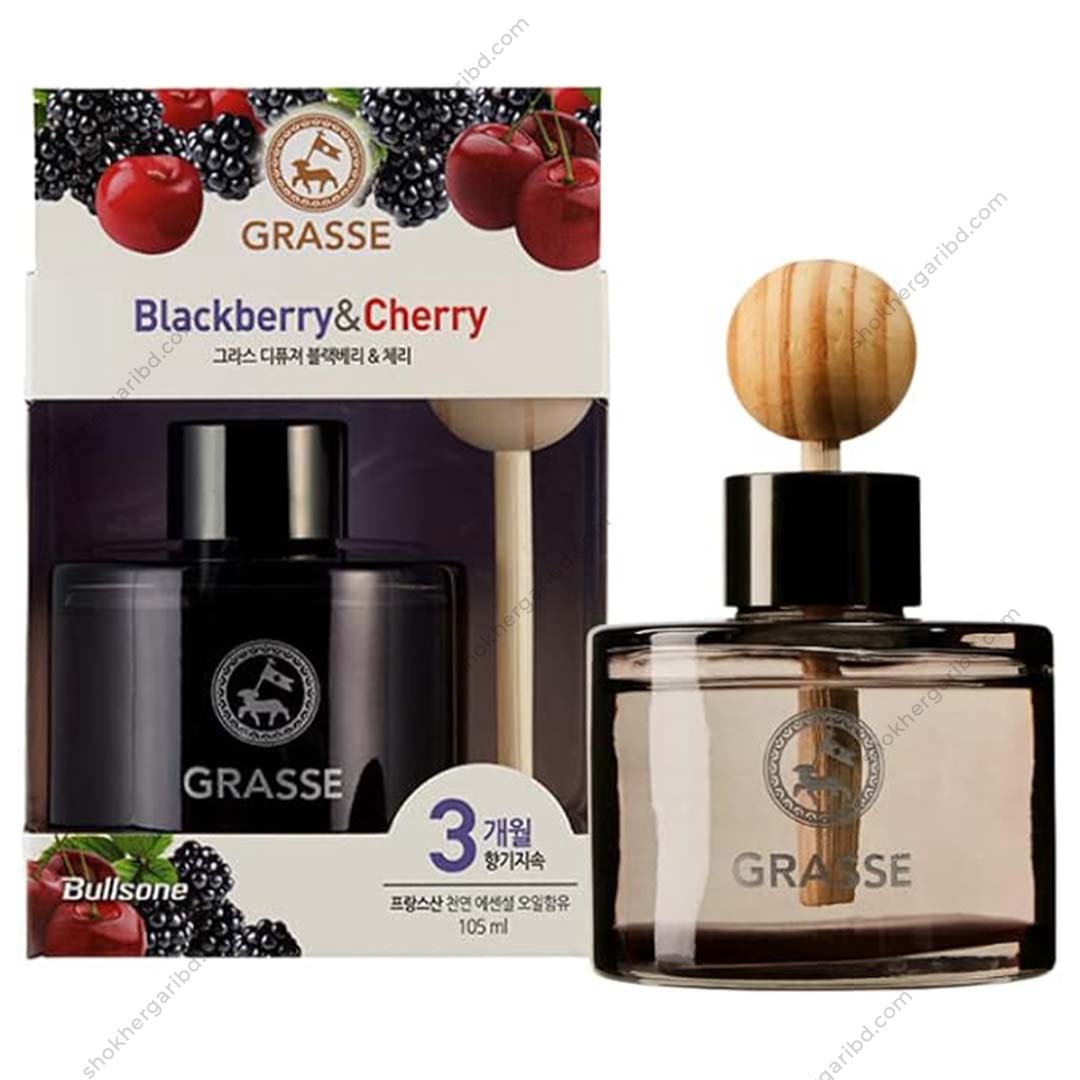Bullsone Grasse L'esterel Diffuser 105ml - Black berry &amp; Cherry image