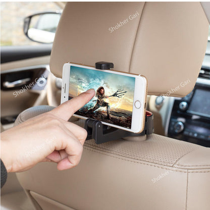 Car Headrest hook Mobile holder- 1Pcs image 3