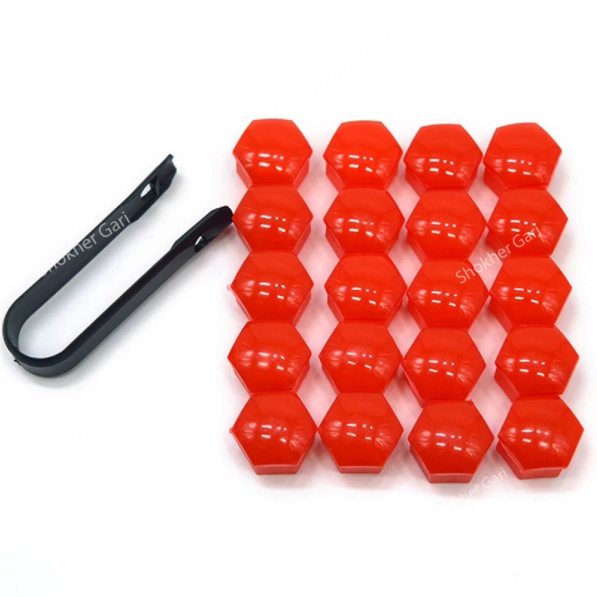 20Pcs Plastic Metalic Color car Wheel nut Cover image 2