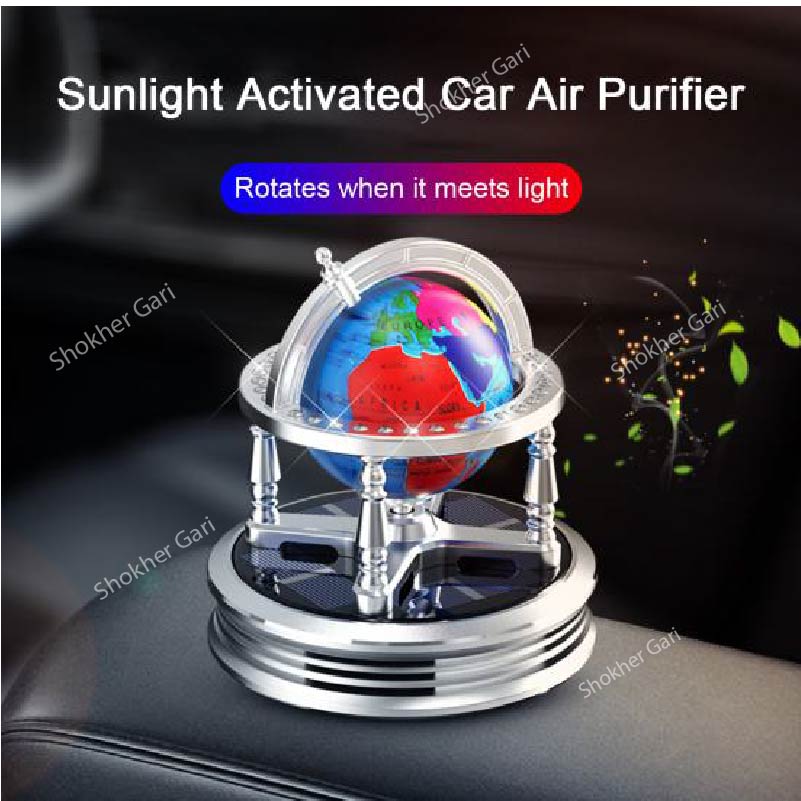 World Map Car Solar Perfume image 1