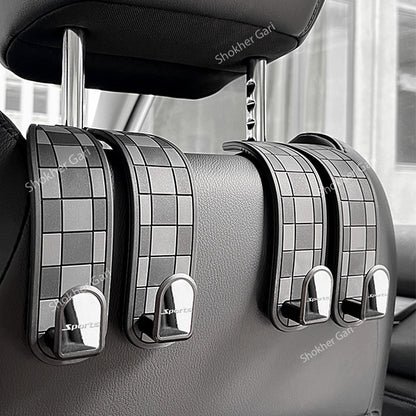 2 Color Universal Car Seat Headrest Hook - Ash image