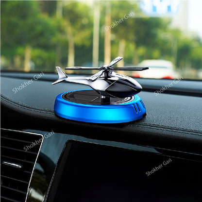 Car Solar Helicopter Air Freshener Autorotation - Car Dashboard Showpiece And Perfume image 0