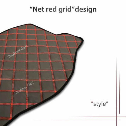 M/Y Anti Slip 5D Car Dashboard Cover Red Check image 1
