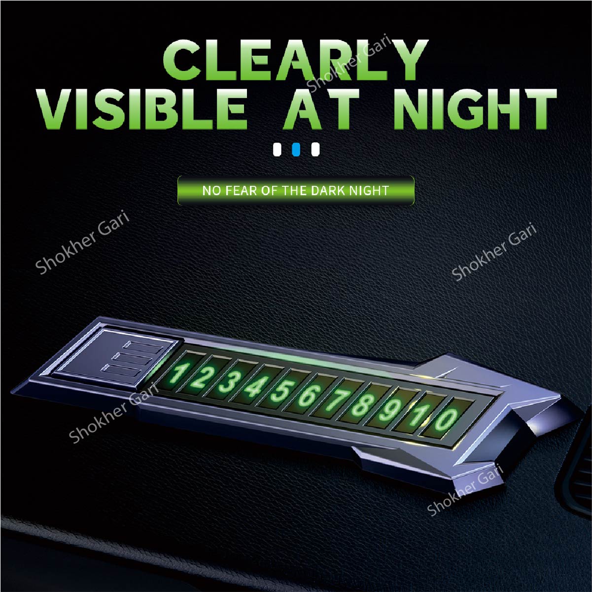 Car Metal Parking Number Plate image 0