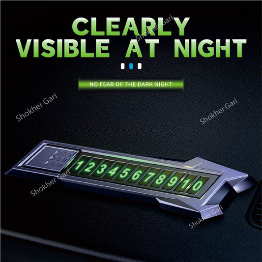 Car Metal Parking Number Plate image 0