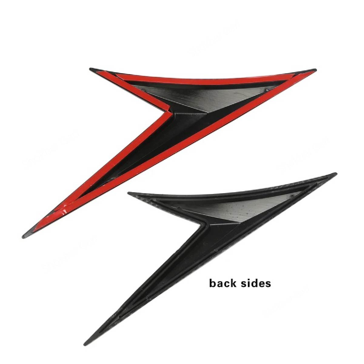 2pcs Car Fender Side Arrow Flow Vent Decoration Sticker Trim Cover image 4