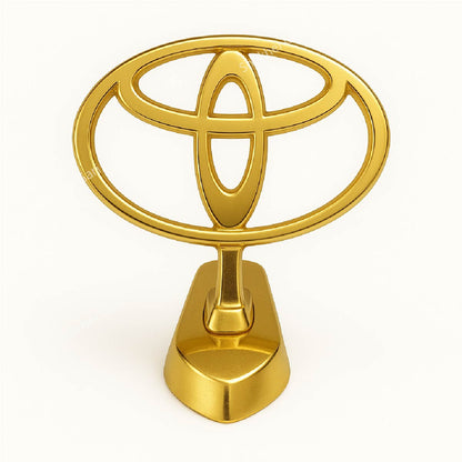 Car Golden Metal Front Hood Bonnet Logo - Toyota image