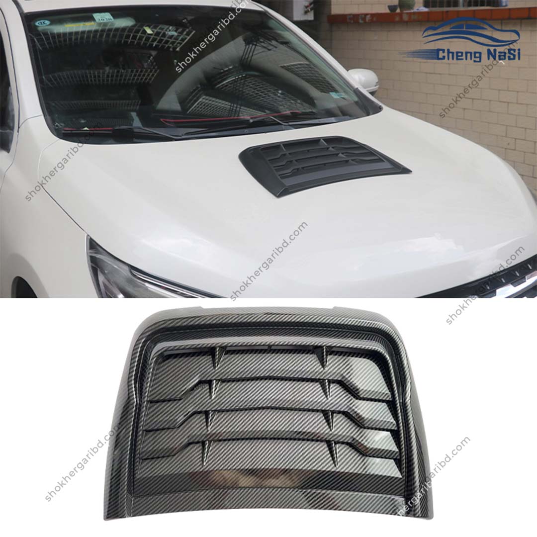 Car Bonnet Hood Fake Air Vent Modification Carbon Fiber Style image 0