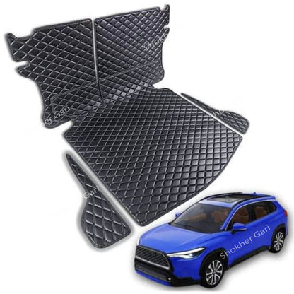 7D Artificial Leather Back Dala Mat For Few Car image 3