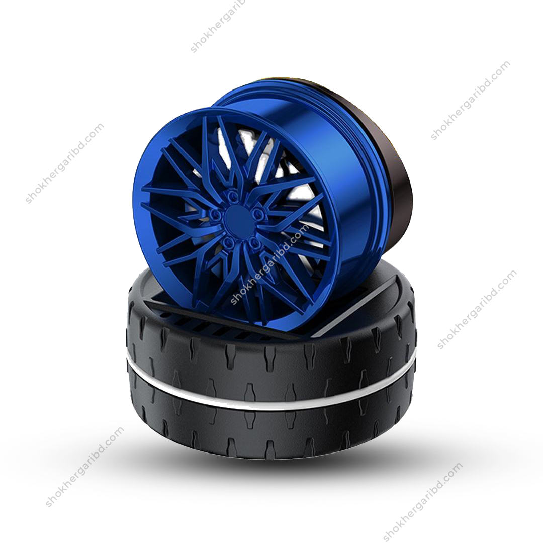 Wheel Hub Solar Rim Air Freshener - Blue image