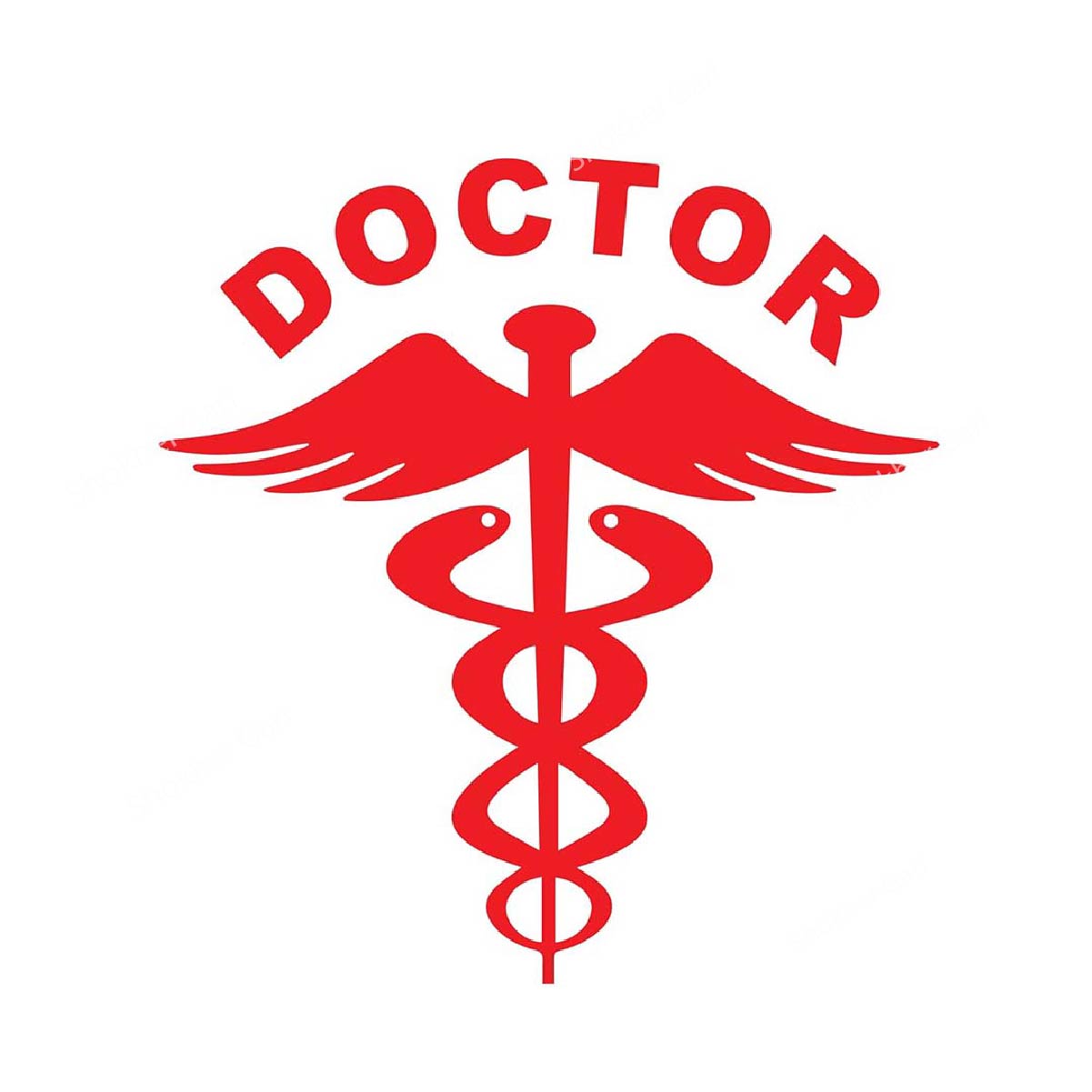 Car 2 Pcs Doctor Logo Stickers for Car (Red) image 3
