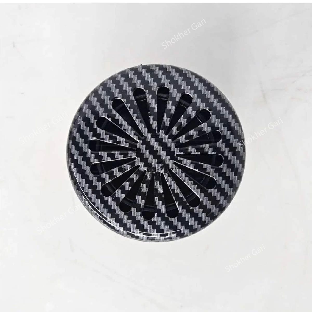 Car Ashtray Carbon Fiber Portable Ceramic (With LED) image 1
