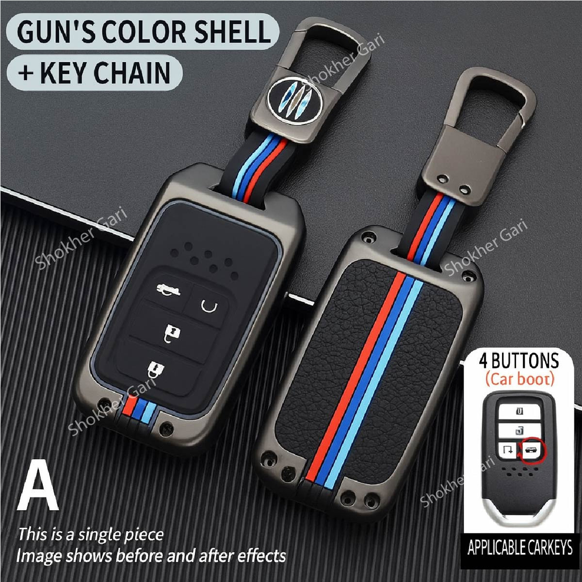 M/Y Zinc Alloy Key Cover Protection Metal Remote Cover For Toyota , Honda, Nissan, Mitsubishi,Hyundai, MG ,BMW Strong Key ...