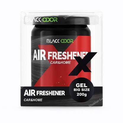 Gel Can Car Premium Quality BLACK Odor Air Freshener - Strawberry image
