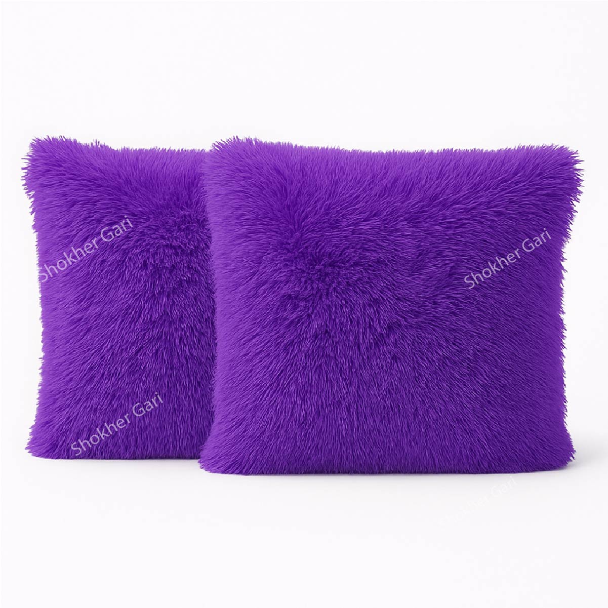 2Pcs set Fur Soft Cushion Cover pillow 43x43cm image 4