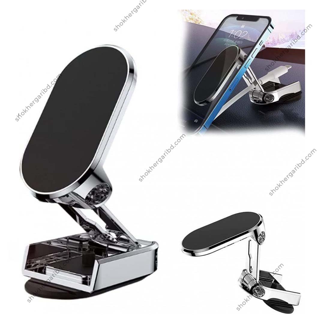 Foldable 360° Rotation Magnetic Car Phone Holder image 6