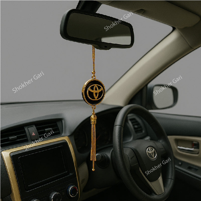 Toyota Golden Car Hanging Chain image 0