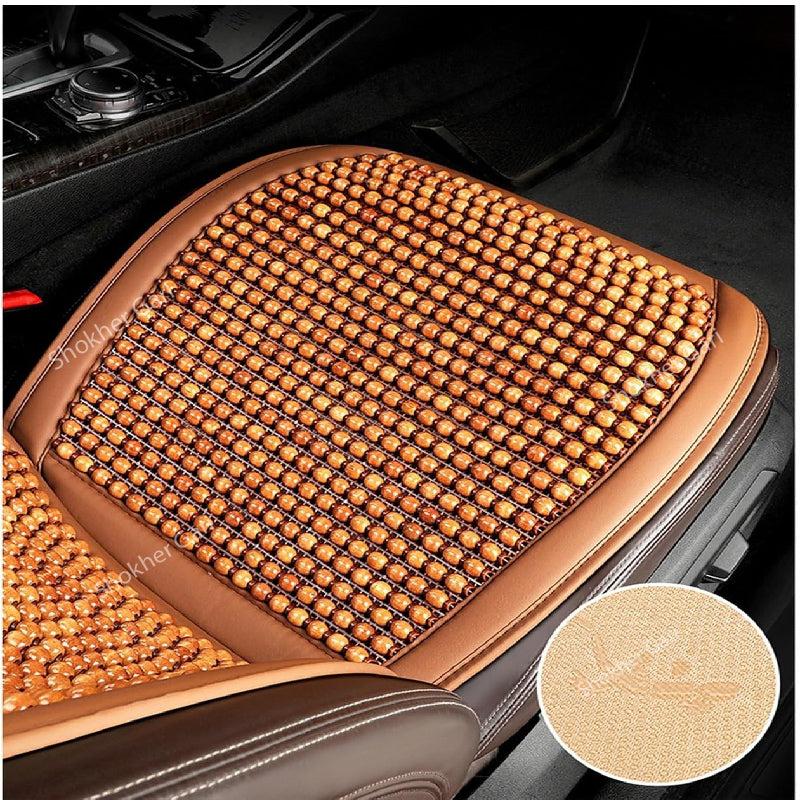 1pcs Wood Beaded Car Seat Cushion Cover image 1
