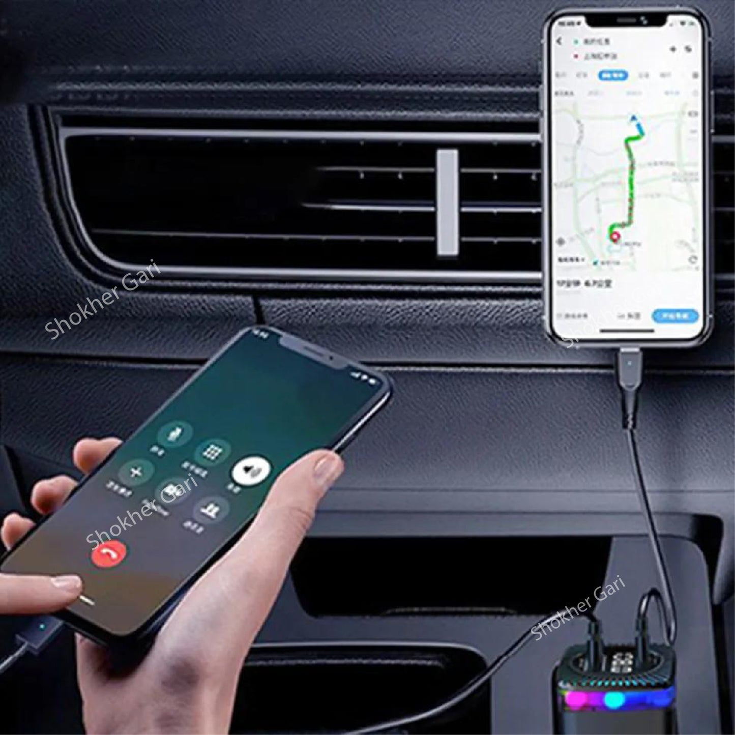 KSC-1069 Bluetooth FM Transmitter Car Charger image 1