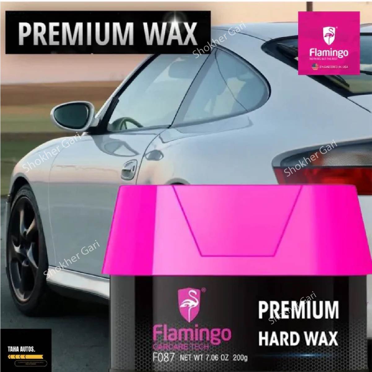 Car Flamingo Premium Hard Wax  200gm image 2