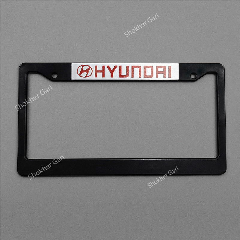 2 Pcs Number Plate Casing Plastic - Hyundai image