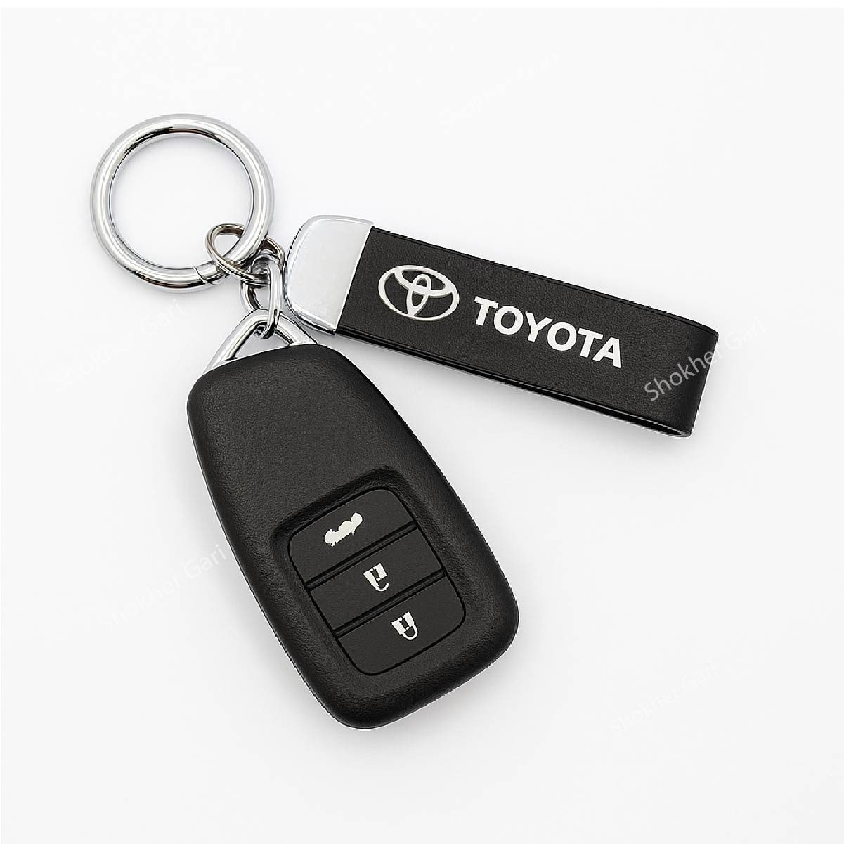Simple Design Carbon Car Keyring image 0
