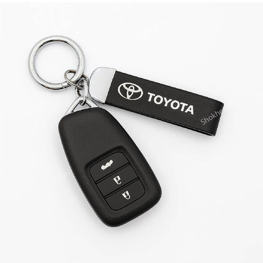 Simple Design Carbon Car Keyring image 0
