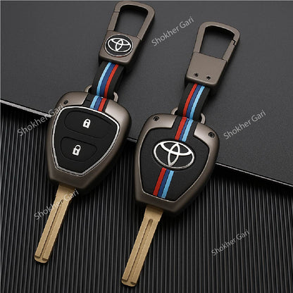 M/Y Zinc Alloy Key Cover Protection Metal Remote Cover For Toyota , Honda, Nissan, Mitsubishi,Hyundai, MG ,BMW Strong Key Cover - Old Axio image